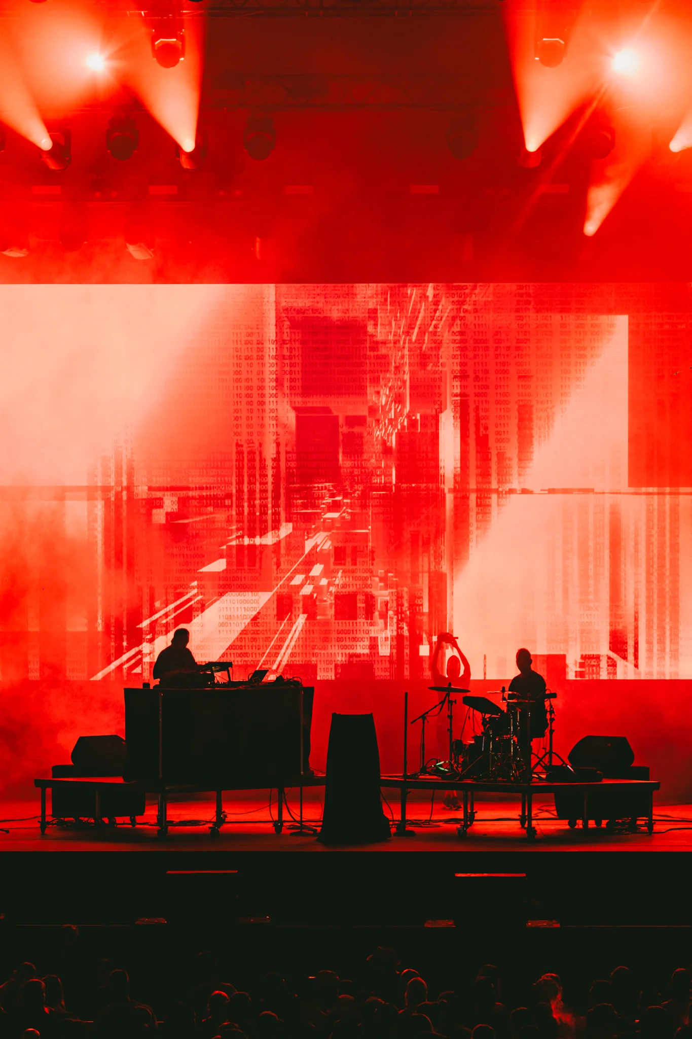 Bratři at Colours of Ostrava, surrounded by stage lights